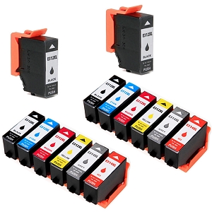 Compatible 14 Pack Epson T312XL T314XL  Expression Photo HD XP-15000  High Yield Ink Cartridges